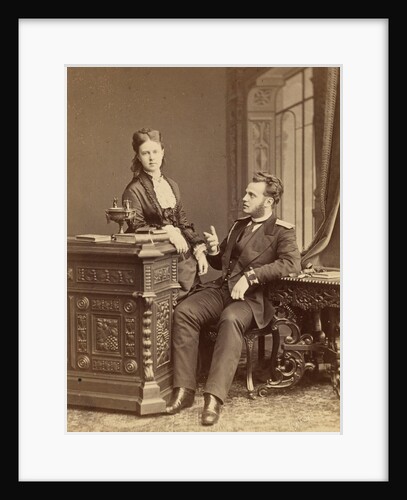 Portrait of Grand Duchess Maria Alexandrovna of Russia and Grand Duke Alexei Alexandrovi by Anonymous