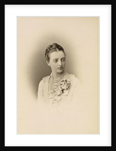 Portrait of Grand Duchess Anastasia Mikhailovna of Russia, 1879 by Anonymous