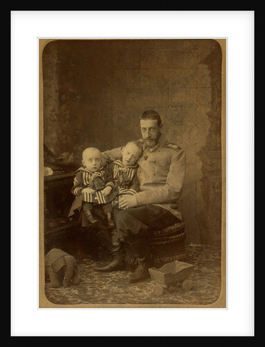 Grand Duke Constantine Constantinovich of Russia with sons, John Konstantinovich and Gabriel Konstan by Anonymous