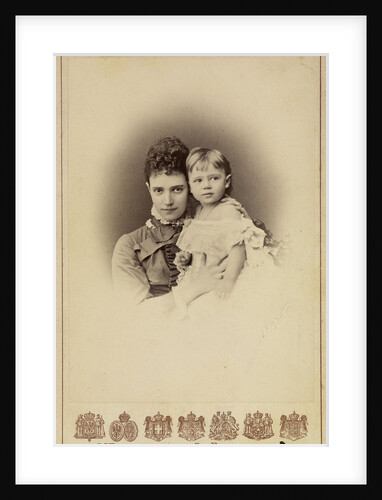 Grand Duchess Maria Fyodorovna, Princess Dagmar of Denmark with Daughter Xenia Alexandro by Anonymous