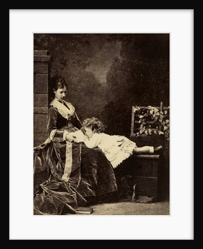 Grand Duchess Maria Fyodorovna with son, Nicholas Alexandrovich, 1872 by Anonymous