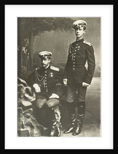 Grand Duke Constantin Constantinovich and Grand Duke Dimitri Constantinovich of Russia, c. 1890 by Anonymous