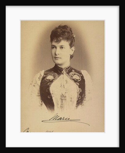 Grand Duchess Maria Pavlovna of Russia, 1886 by Anonymous