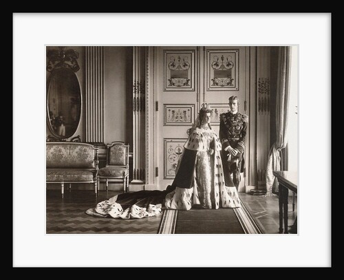 Grand Duchess Maria Pavlovna and Prince Wilhelm, Duke of Södermanland. Wedding photo in Catherine Pa by Anonymous