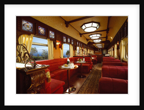The Golden Eagle Trans-Siberian Express. The Rail Car Restaurant by Anonymous