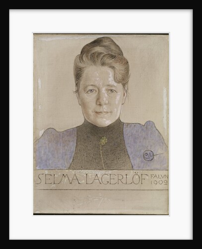 Portrait of the author Selma Lagerlöf, 1902 by Anonymous