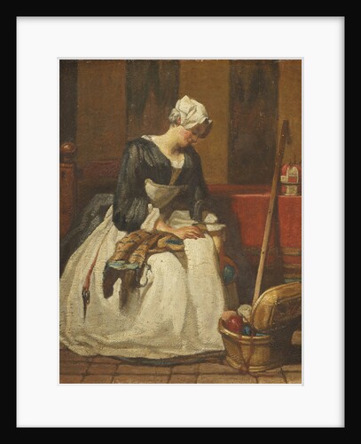 The Embroideress by Anonymous