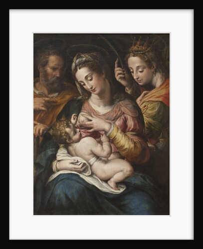 The Holy Family with Saint Catherine by Anonymous