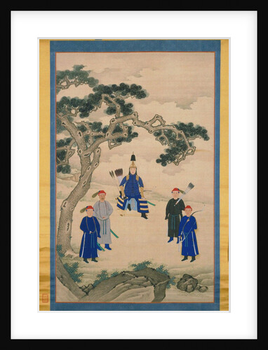 The Kangxi Emperor in Martial Attire. Hanging scroll, Second Half of the 17th cen by Anonymous