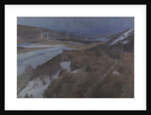 Walpurgis Night in Bergslagen, Grangärde in Dalarna, 1896 by Anonymous