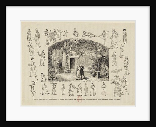 Opera Lakmé by Léo Delibes in the Théâtre national de lopéra-comique, 1883 by Anonymous