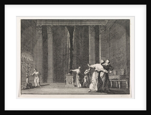 The Tearing of the Temple Curtain (The Curtain of the Temple Was Torn in Two), 1703 by Anonymous