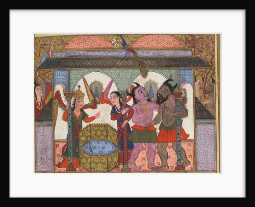 THe Jinns. Miniature from a ottoman manuscript, 1582 by Anonymous