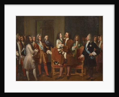Louis XV Visiting Peter I the Great at the Hôtel de Lesdiguieres, 10th May 1717, First half of the 1 by Anonymous