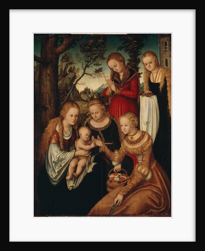 The Virgin and Child with Saints Catherine, Dorothy, Margaret and Barbara (so-called Marriage of St by Anonymous