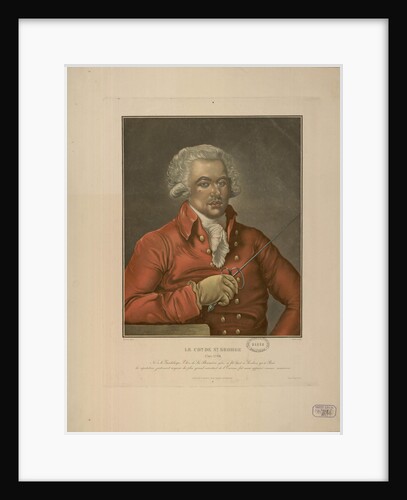 Portrait of Joseph Bologne, Chevalier de Saint-Georges, c. 1780 by Anonymous