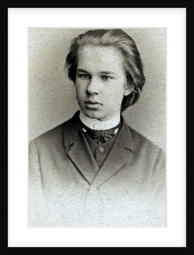 Portrait of the Composer Sergei Ivanovich Taneyev as student of the Conservatory, 1870s by Anonymous