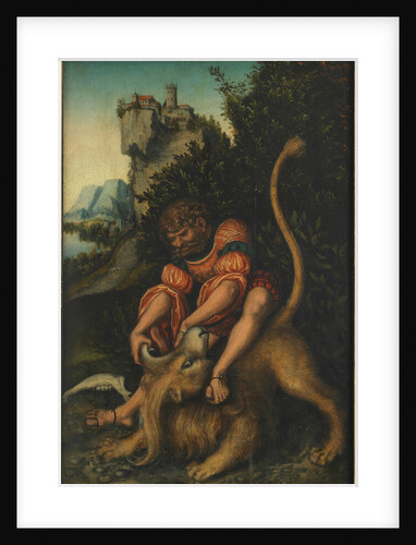 Samson Fighting with the Lion, ca 1521-1525 by Anonymous
