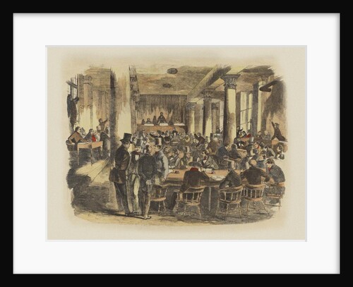 Scene at the Stock Exchange, New York In 1850, 1870s by Anonymous