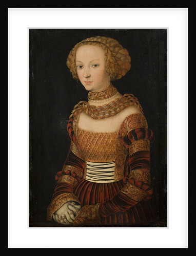 Portrait of a young woman. (Princess Emilie of Saxony?), ca 1537 by Anonymous