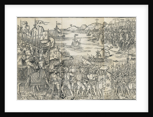 The siege of Constantinople. From: Peregrinatio in terram sanctam, 1486 by Anonymous