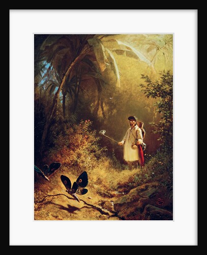 The Butterfly Hunter, c. 1840 by Anonymous