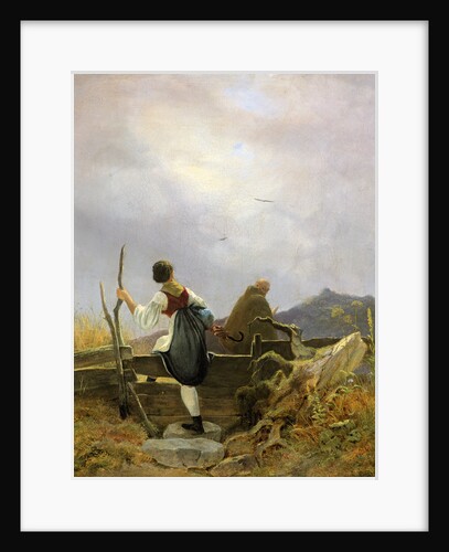 Dairymaid and Monk, 1838 by Anonymous