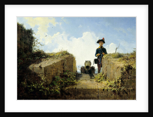 The Knitting Guard, 1855 by Anonymous