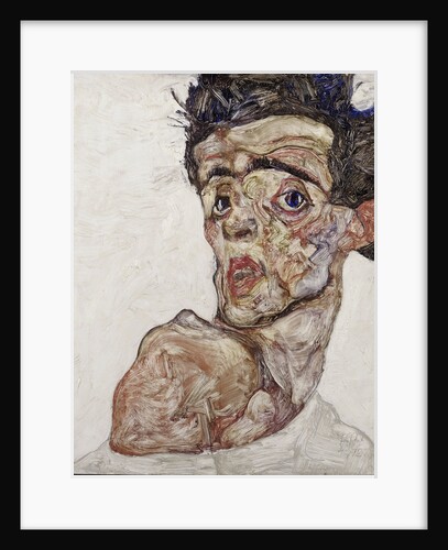 Self-Portrait with Raised Bare Shoulder, 1912 by Anonymous