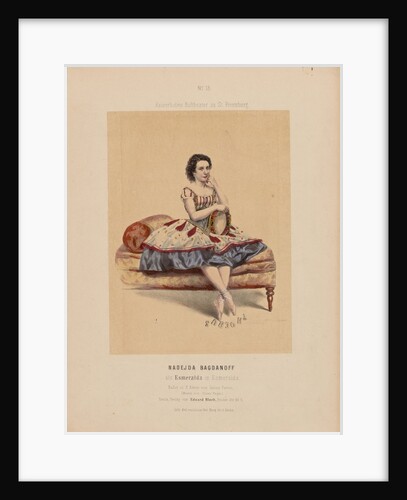 Prima ballerina Nadezhda Bogdanova as Esmeralda in the Ballet La Esmeralda by C. Pugni by Anonymous