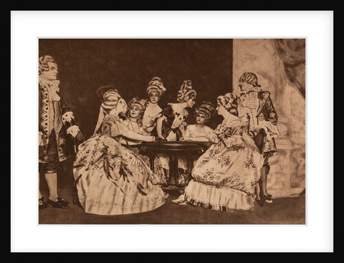 The play Queen of spades by A. Pushkin in the La Chauve-Souris Theatre, 1918 by Anonymous