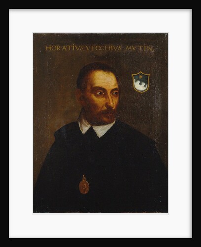 Portrait of the composer Orazio Vecchi, ca. 1587-1596 by Anonymous