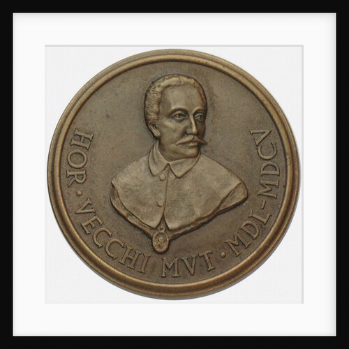 Orazio Vecchi Commemorative 400th Birthday Medal, 1950 by Anonymous