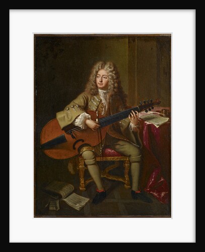 Portrait of the composer Marin Marais, 1704 by Anonymous