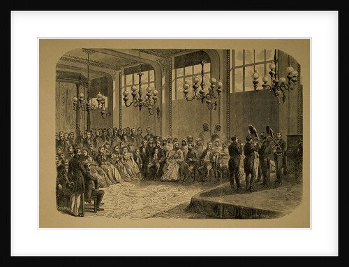 Concert of Adolphe Sax in presence of the Emir Abd-el-Kader, 1865 by Anonymous