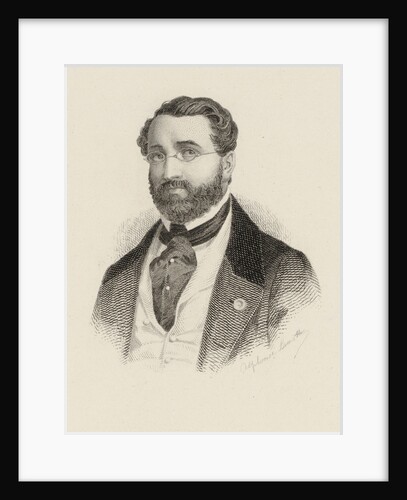 Portrait of the composer Adolphe Adam, c. 1870 by Anonymous