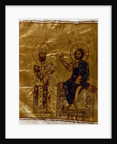 Alexius I Comnenus before Christ, 12th century by Anonymous