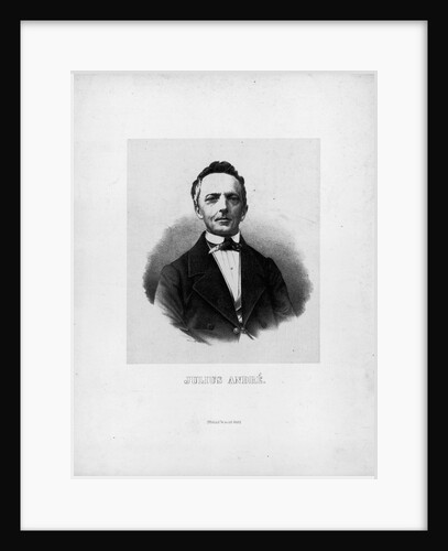 Portrait of the composer Julius André by Anonymous