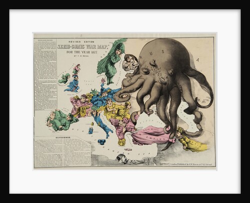 Serio-Comic War Map For The Year 1877, 1877 by Anonymous