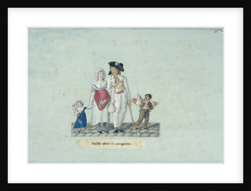 Family going to the tavern, c. 1793 by Anonymous