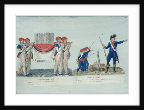 Model of the Bastille. Oath of Children, c. 1793 by Anonymous