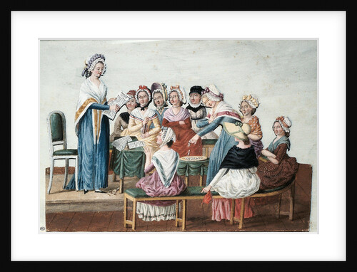 A Patriotic Womens Club, c. 1793 by Anonymous