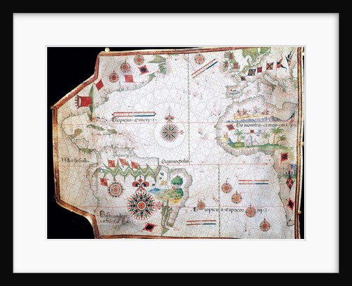 Nautical chart, 1558 by Anonymous