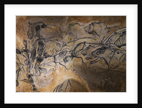 Painting in the Chauvet cave, 32,000-30,000 BC by Anonymous