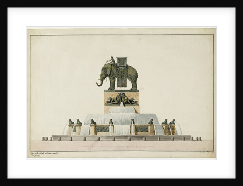 Project of the Elephant Fountain at the Place de la Bastille, ca 1809-1819 by Anonymous