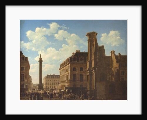 The Place Vendôme and Rue de Castiglione with the Ruins of the Church of the Feuillants, 1808 by Anonymous