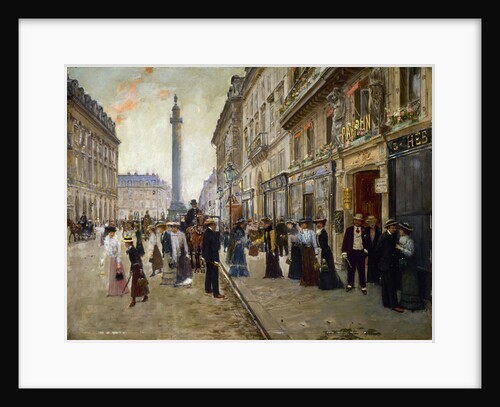Workers leaving the Maison Paquin, in the Rue de La Paix, c. 1912 by Anonymous