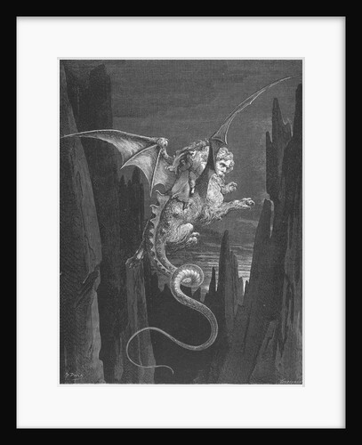 The Hell. Illustration to the Divine Comedy by Dante Alighieri, 1861 by Anonymous