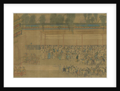 The Imperial examination, Detail of the Handscroll Viewing the Pass List by Anonymous