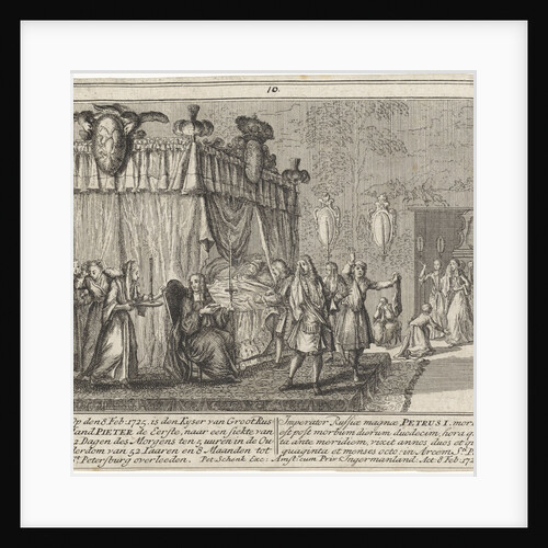 The Death of Peter the Great on 8 February 1725, 1727 by Anonymous